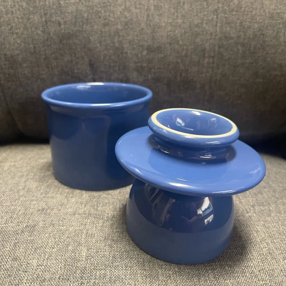Butter Bell Crock in Blue